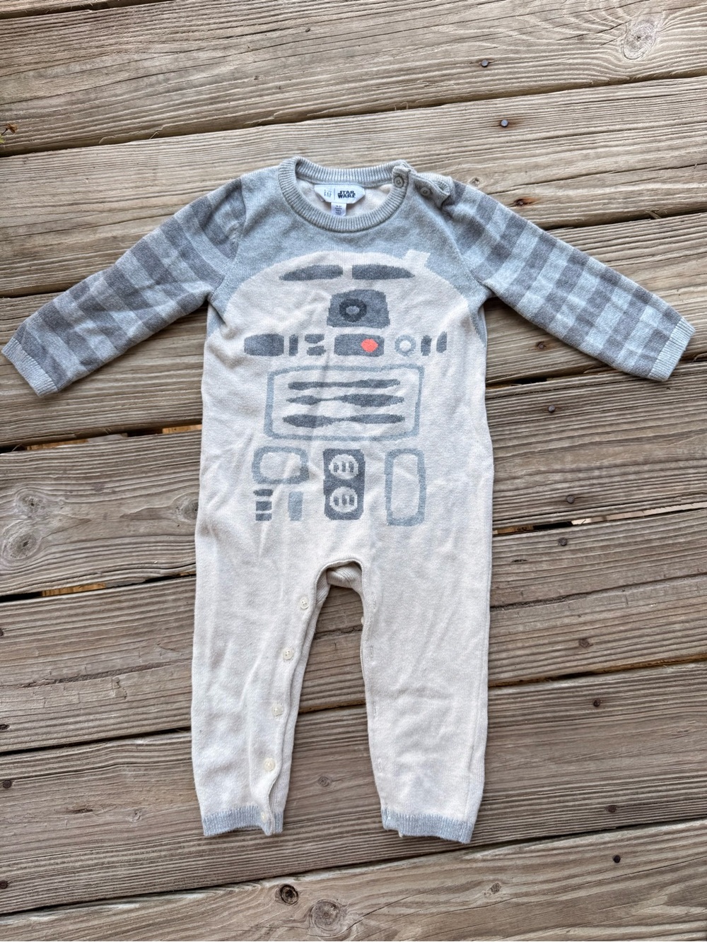 baby gap star wars R2D2 sweater romper - 18-24 months
